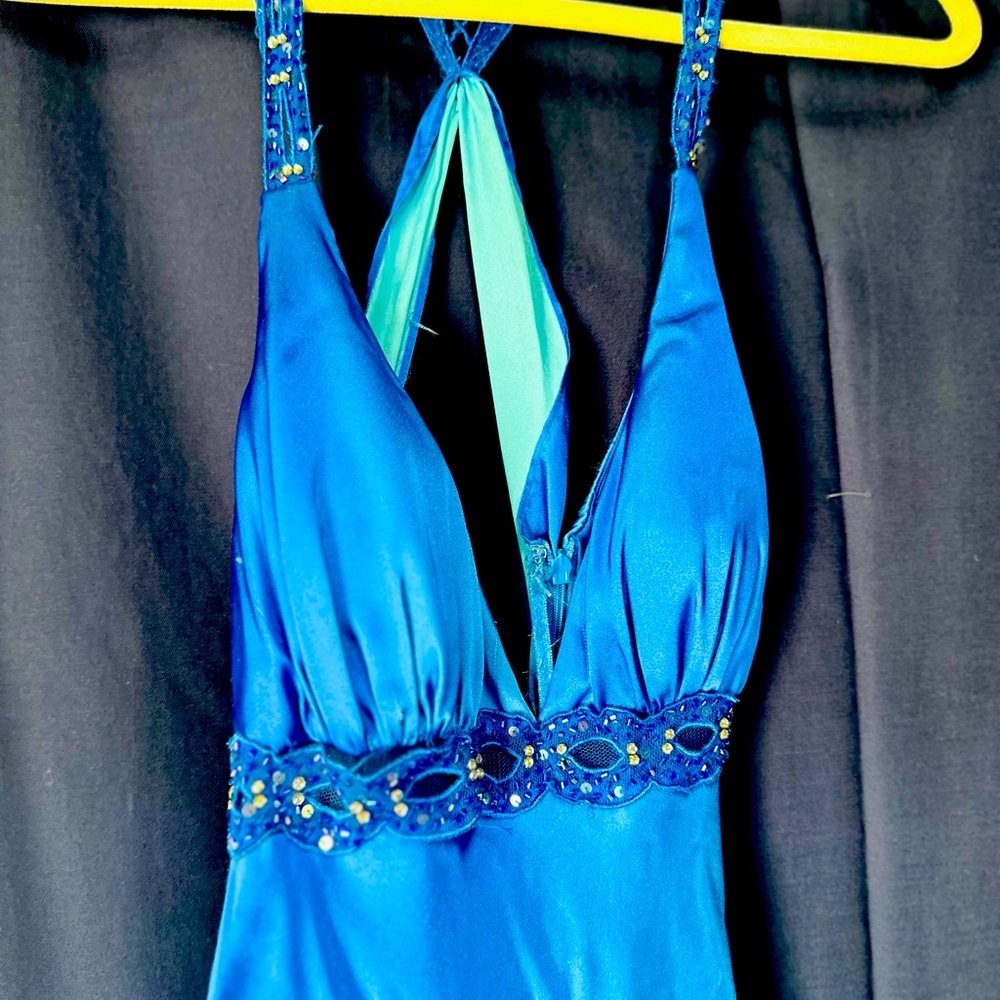 Sky blue dress